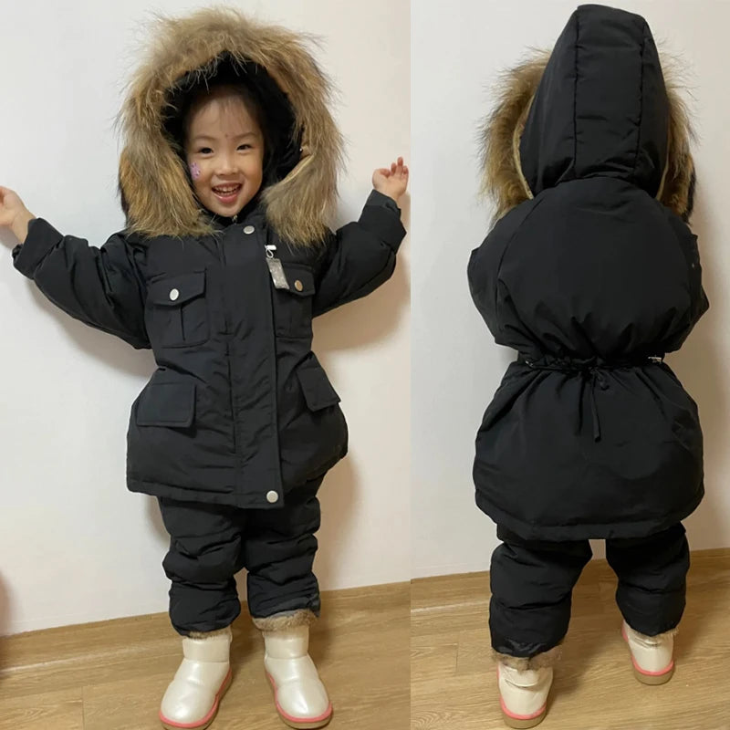 Traje de nieve para niños de 1 a 4 años. Chaqueta y buzo