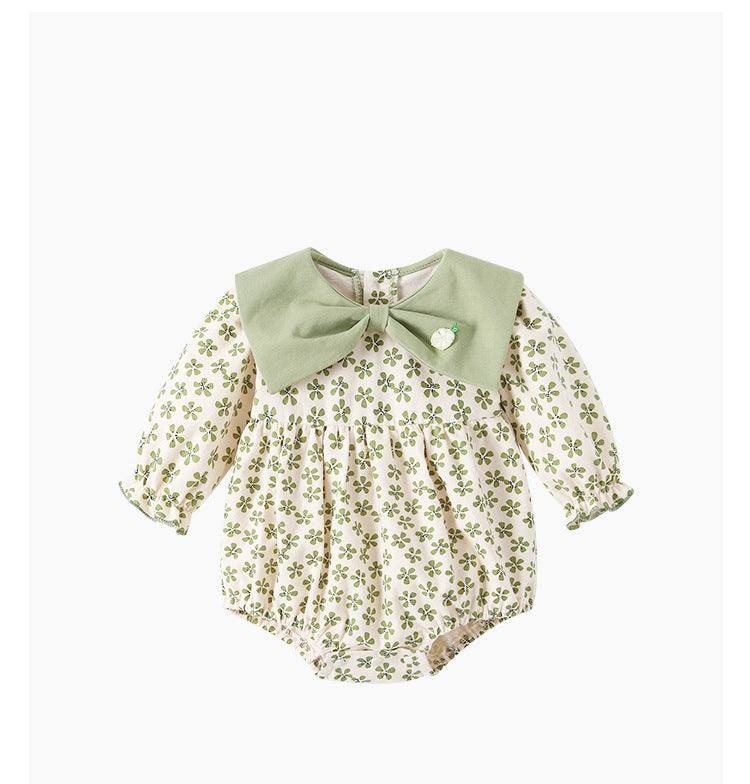 Romper in green tones for newborns up to 1 year old