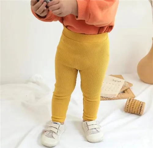 Pantalones leggins de pana para bebé niña