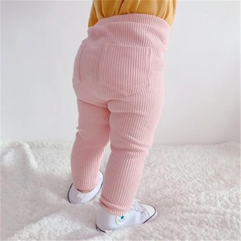 Pantalones leggins de pana para bebé niña