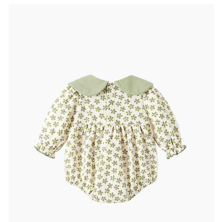 Romper in green tones for newborns up to 1 year old