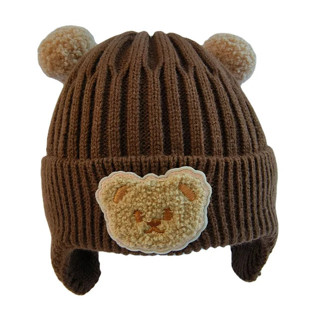 Baby Bear Hat with Earflaps 