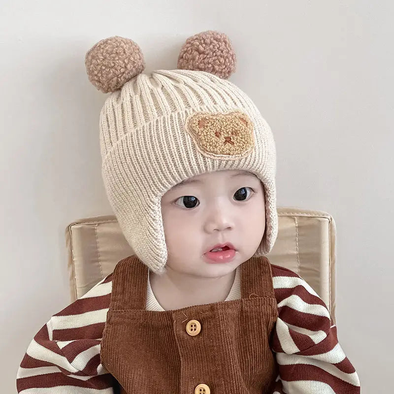 Baby Bear Hat with Earflaps 