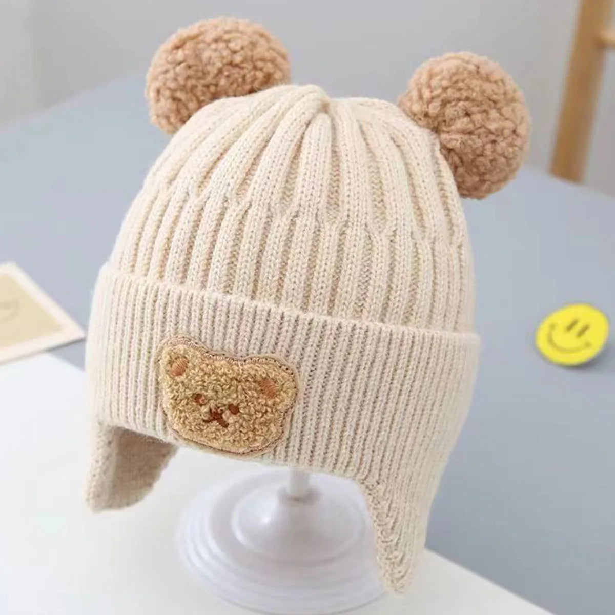 Baby Bear Hat with Earflaps 