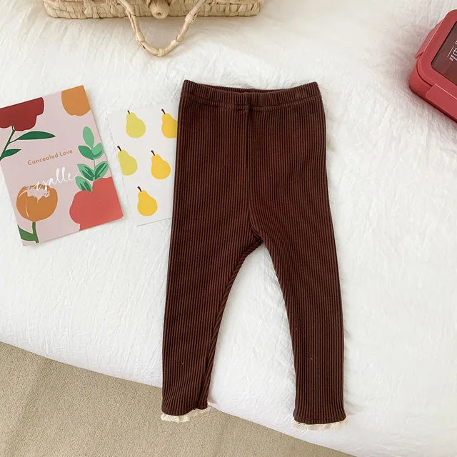 Leggings pantalones de algodón para Bebés 6-24 meses