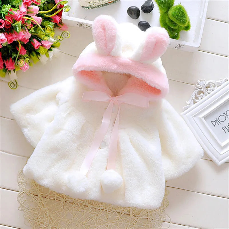 Soft winter coat for girls from 0 to 3 years