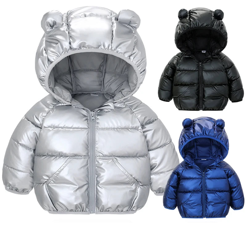 Quilted winter jacket for boys and girls