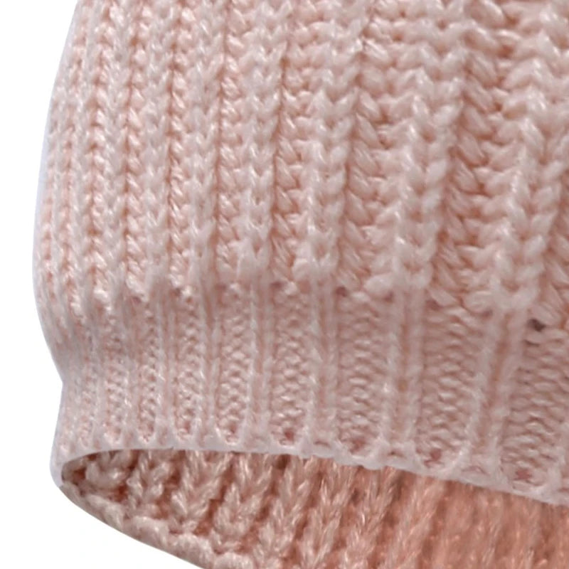 Gorro de lana con lacito para bebé 6 m-2 años